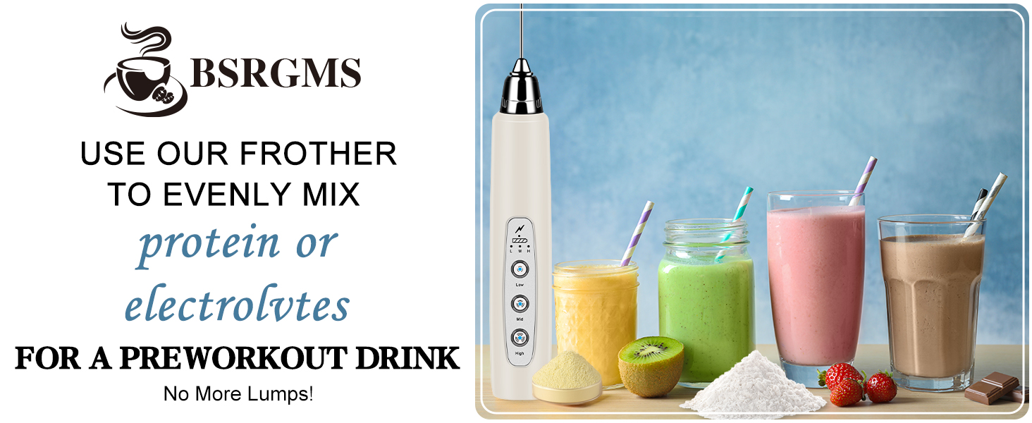 Milk Frother Handheld for Coffee