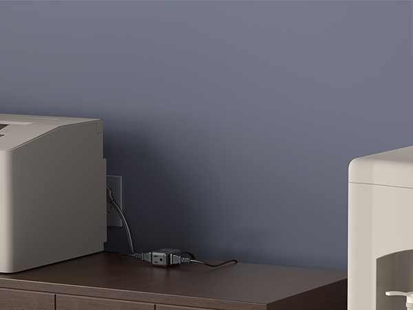 Black Flat Extension Cord 1.5ft