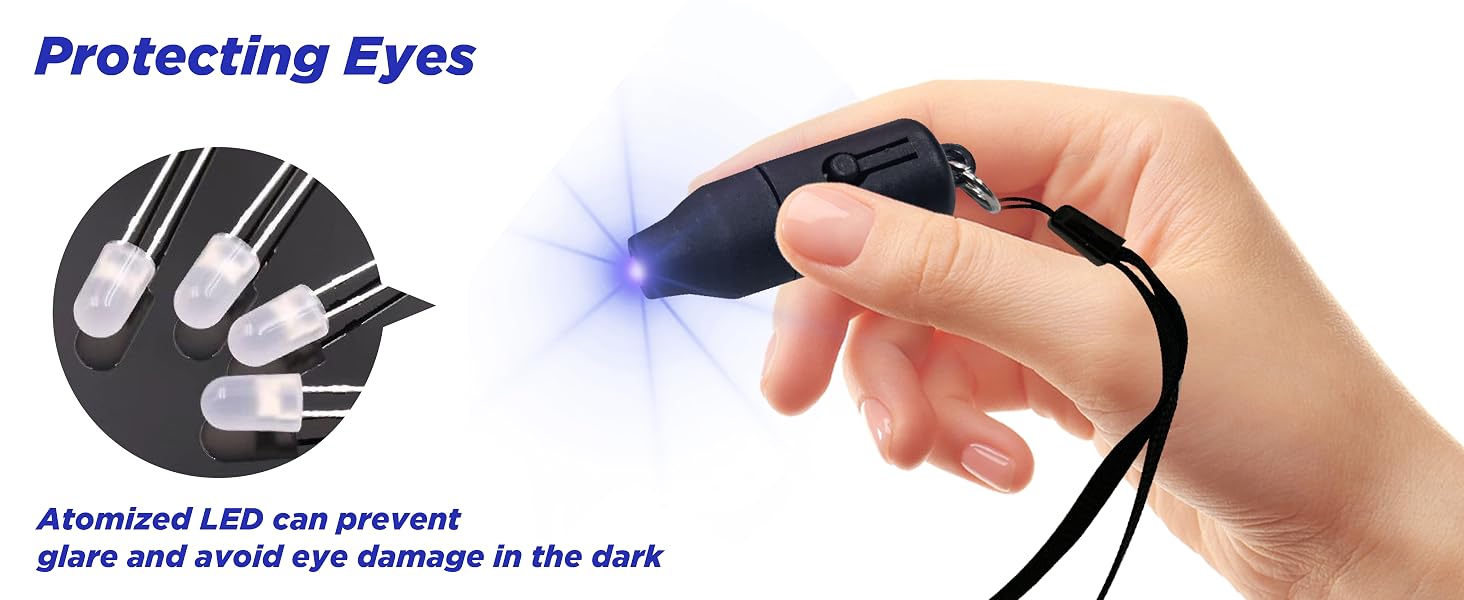 Mini UV LED Flashlight with Lanyard