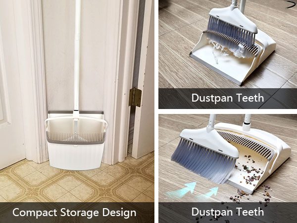 Broom and Dustpan Set for Clean
