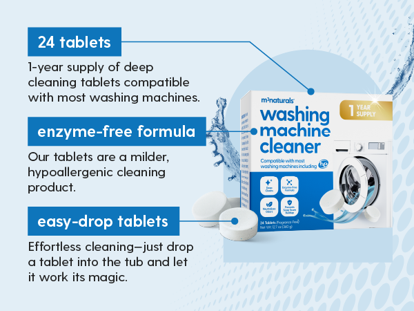 washer cleaner tablets front load washer mold remover washing machine cleaner front loader