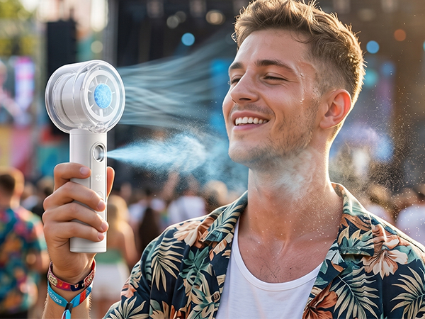 portable fan with mist
