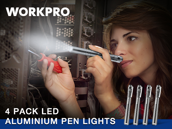WORKPRO LED Pen Light Set