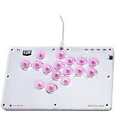 JZW-Shop Arcade Stick T16, All-Button Arcade Controller for Switch/PC/PS4/PS3 /Steam Deck, Slim A...