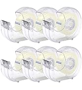 OWLKELA - 6 Pack Clear Tapes and Refillable Dispensers, Transparent Tape Refills, Office Tape wit...