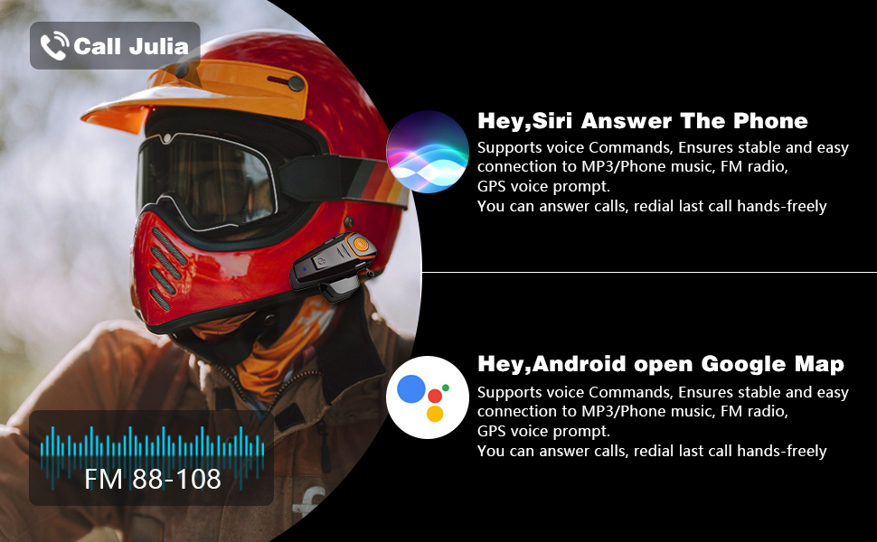 Helmet Bluetooth Headset