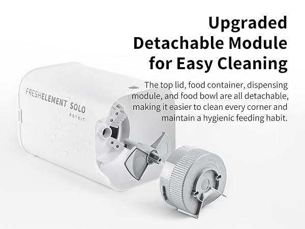 detachable automatic pet feeder