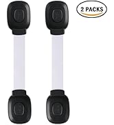 Fursafe&amp;Q Baby Cabinet Locks, Child Safety Cabinet Proofing -Child Safety Strap Locks Adhesive Dr...