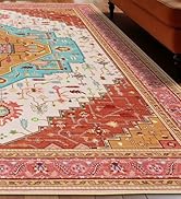 Macgace 5x7 Washable Rugs for Living Room, Low Pile Soft Floor Covering Carpet for Bedroom Kitche...