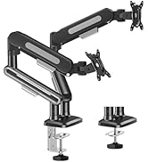 MOUNT PRO Dual Monitor Desk Mount, Pneumatic Monitor Arms for 2 Monitors Max 39 Inches, Adjustabl...