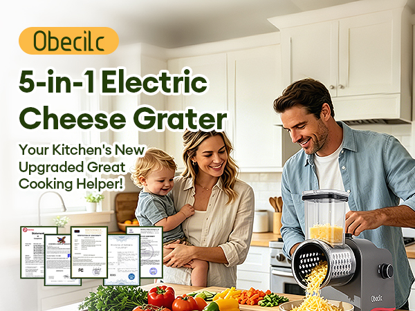 Upgraded 300W Electric Cheese Grater