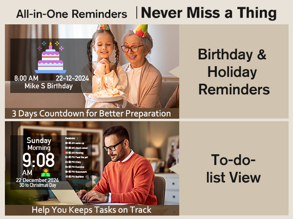 Digital Calendar Clock