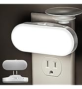 DORESshop Led Night Light, Plug into Wall, [2 Pack] with Dusk to Dawn Sensor, 1W 5000K Dimmable N...