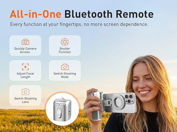 phone camera grip handle smartphone mobile selfie stick tripod for iphone 12 13 14 15 16 17 pro max