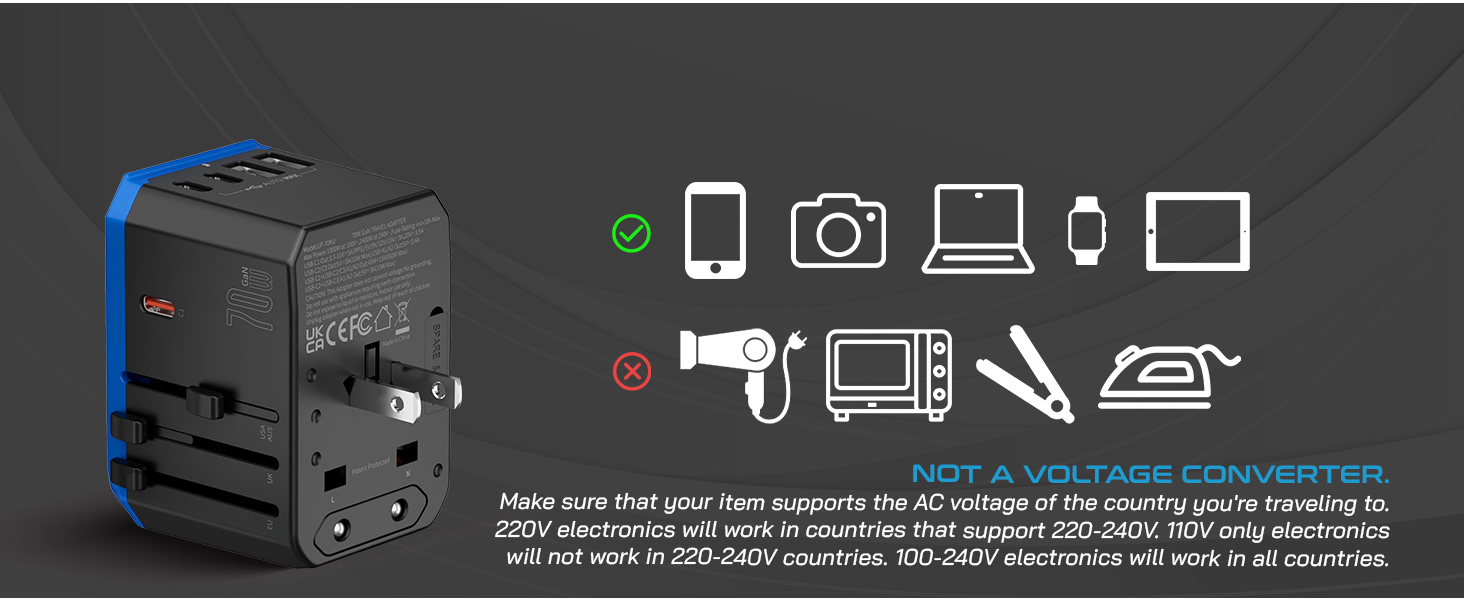 travel charger for multiple devices adapter for europe plug european adapter us to uk plug adapter