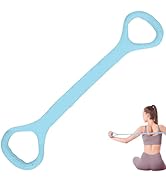 LEZER Figure 8 Resistance Band, Fitness Elastic Rope, Execrise Workout for Arm, Back, Chest and S...