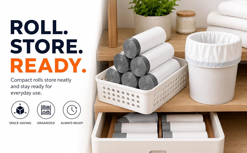small bathroom trash bags
