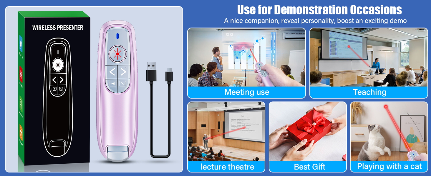 presentation clicker with laser pointer