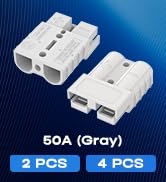 furwishlisting Anderson Connector 50A 600V Battery Quick Connect/Disconnect for 6-12 AWG Cables, ...