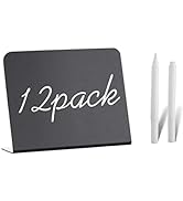 12 Pack 4"x3"Mini Chalkboard Signs for Chalk Sign for Food - Party - Buffet - Table Sign Chalkboa...