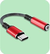 USB C to 3.5mm Headphone Jack Adapter for iPhone 15/15 Pro/Pro Max/Plus, USB C to Aux Audio Dongl...