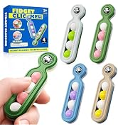Fidget Toys Adults Stress Relief: 4 Pack Desk Fidget Clicker for ADHD Focus | Sensory Toys for Au...
