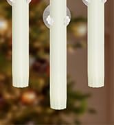 Zevanor 10&amp;#34; x 0.78&amp;#34; Flameless Window Candles with Sensors Dusk to Dawn