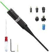 MOSANDON Green Dot Laser Bore Sight Kit Multiple Calibers from .22 to .50 Caliber Pistols Rifles ...