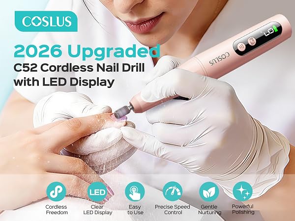 2026 Upgraded Cordless Nail Drill with LED Display