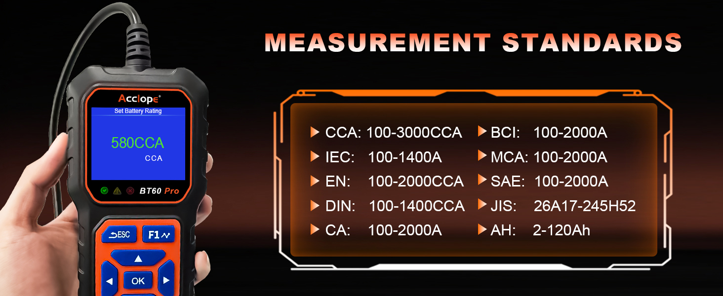 battery tester 6v motorcycle lithium battery 12V truck 24v battery checker