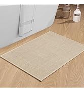 chakme Bathroom Rugs Mat 24x17, Ultra Thin Non Slip Bath Mat Small Quick Dry Absorbent Bath Mat f...