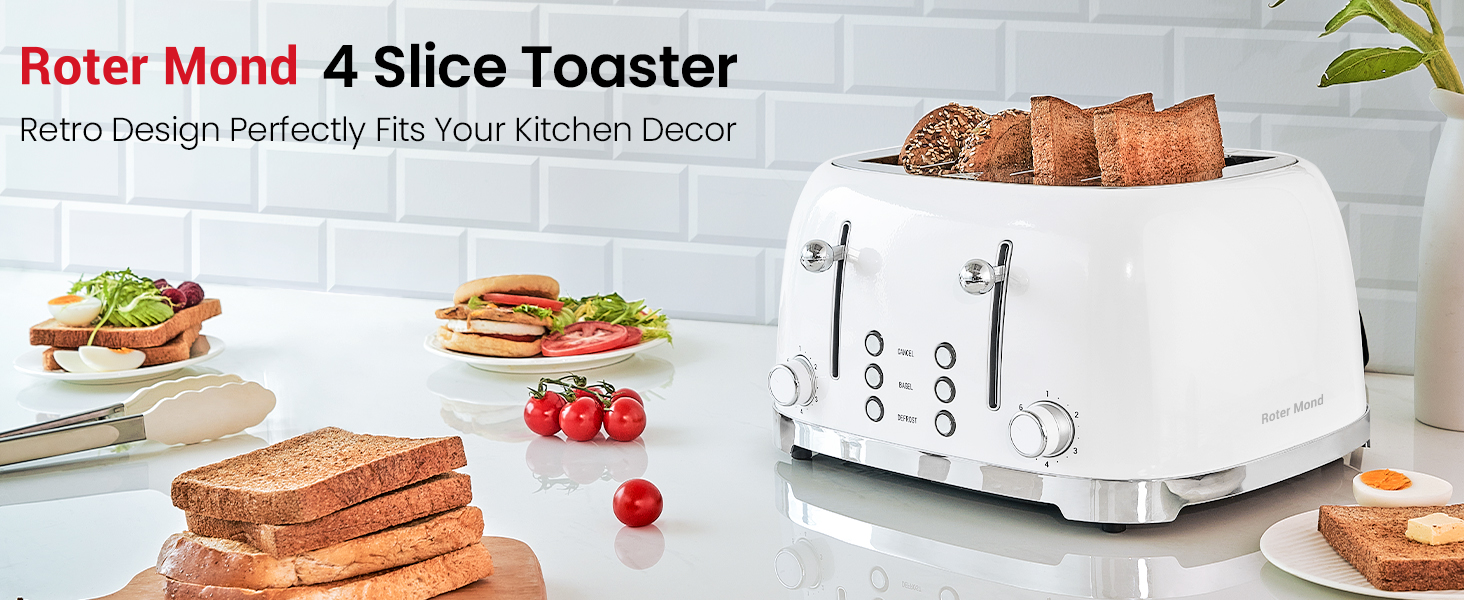 ROTER MOND 4 SLICE TOASTER