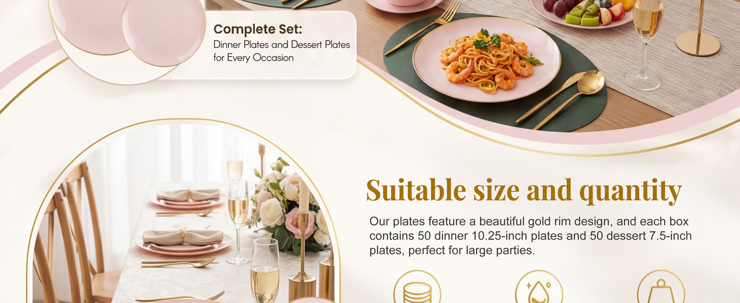Pink Plastic Plates