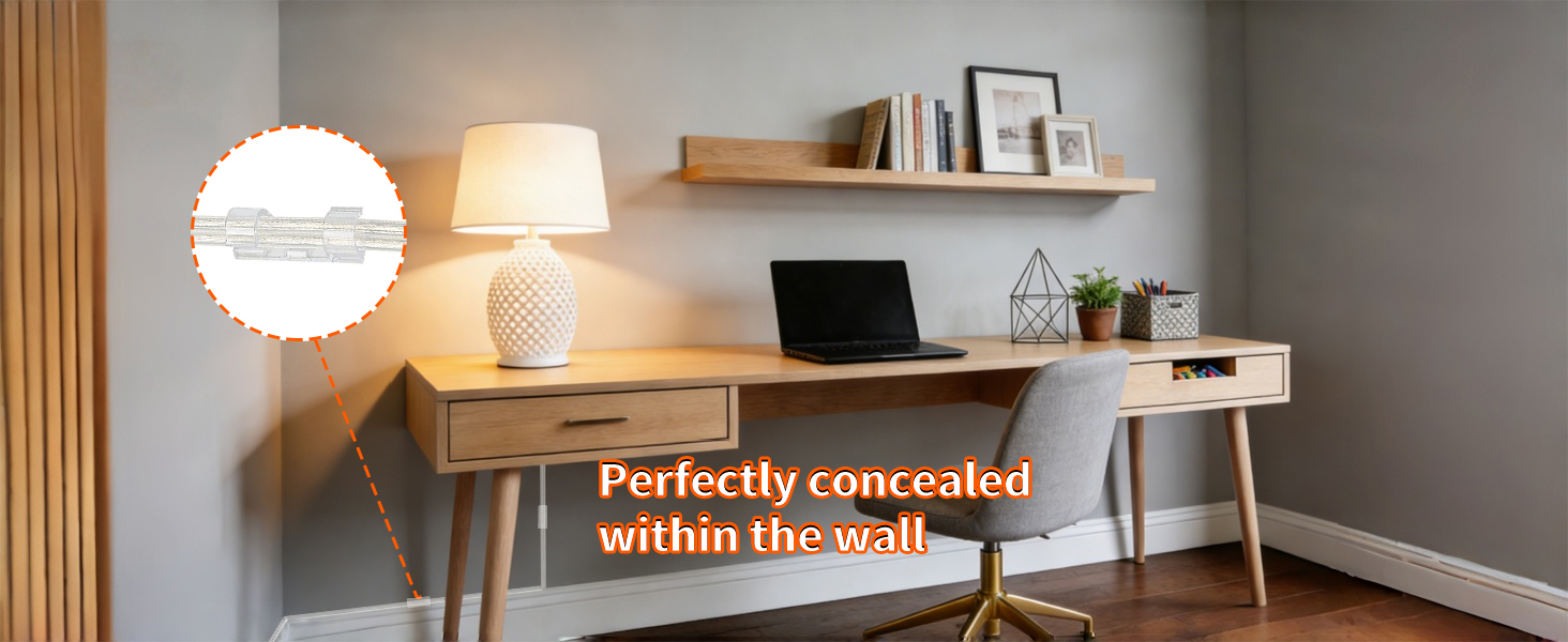 clear extension cord indoor