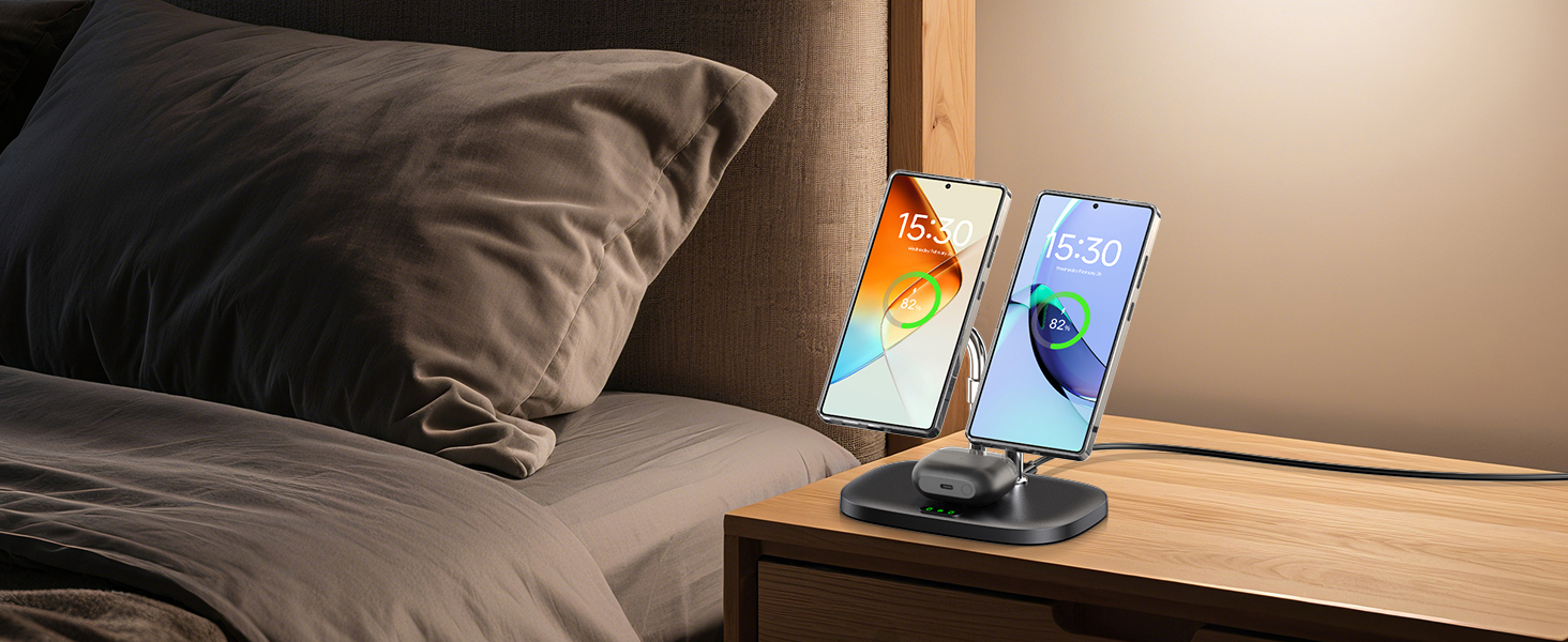 double magnetic charger for iphone and samsung