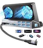 YCE Dual Fan Steam Deck Dock for Valve Steam Deck &amp; OLED/Switch &amp; 2/Asus ROG Ally &amp; X/Lenovo Legi...