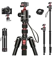 ULANZI TT31 72.4" Camera Tripod, Foldable Tripod &amp; Monopod Aluminum w Claw Quick-Release Plate, 3...