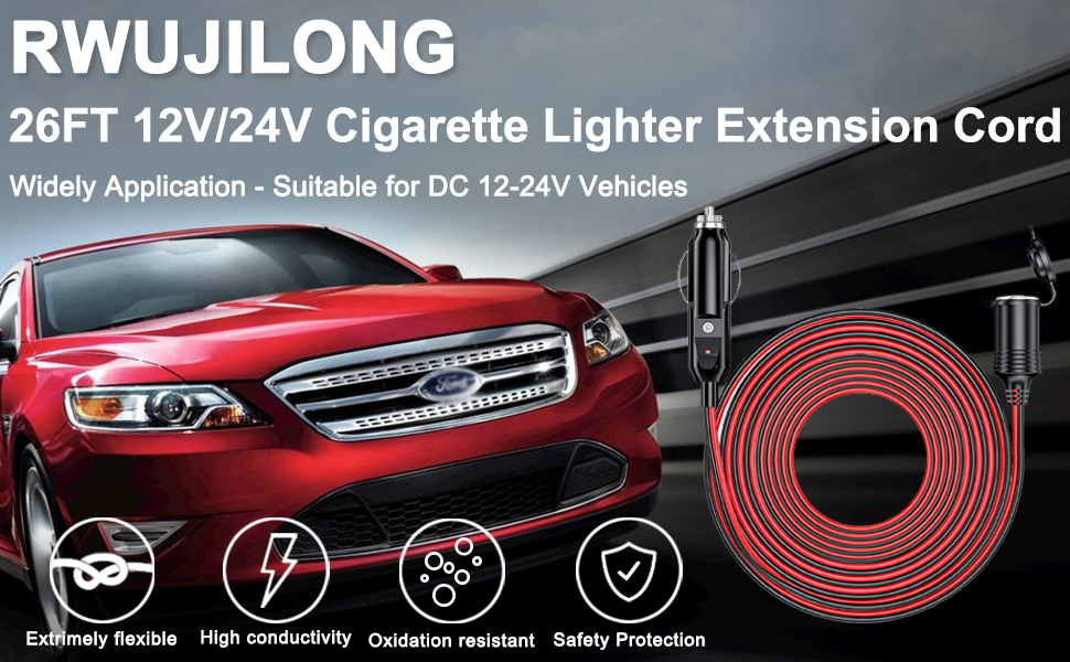 Cigarette Lighter Extension Cord