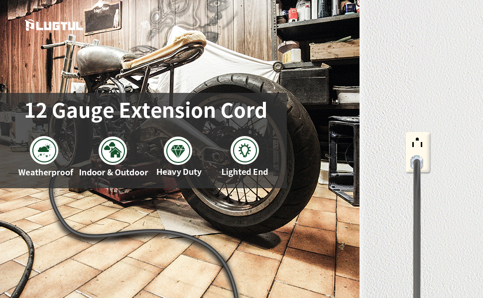 3 plug extension cord waterproof outdoor extension cord multiple outlet