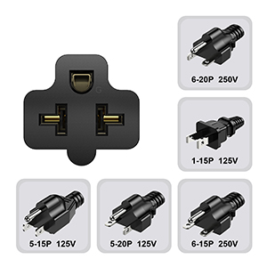 nema 5-15 adapter adapter 20 amp ac plug adapter ground plug adapter outlet adapter 20 amp 