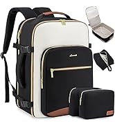 LOVEVOOK Large Travel Backpack for Women &amp; Men, 40L Carry on Backpack for Airplanes, TSA Personal...