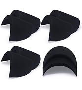 SEMINI 4 Pairs Black Covered Set-in Shoulder Pads Sewing Foam Pads for Blazer Suit Coat Jacket Cl...
