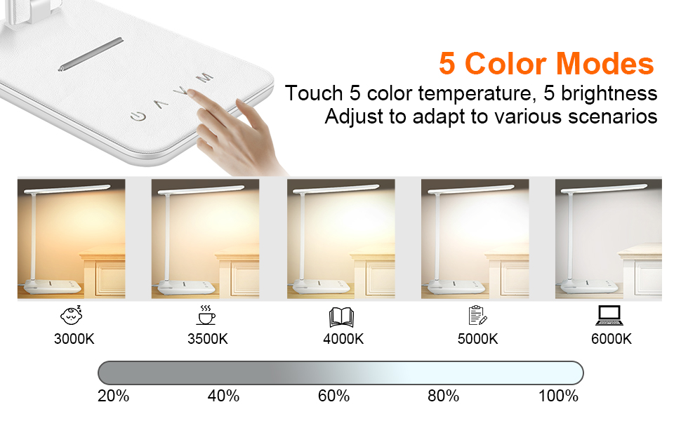 LED Desk Lamp Dimmable Table Lamp Reading Lamp