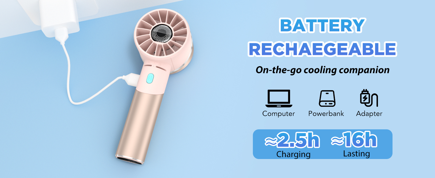 Personal USB Foldable Fan, Pocket Fan, Flashlight, Gifts for Women/Girls/Friends