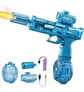 Nicojoy Electric Water Gun Fire Flash Upgraded, 320 Capacity Water Pistol Toy Squirt Gun for Kids...