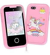 Kids Phone for Girls Toys, Unicorns Gifts for 3-10 Year Old Girls Boys Christmas Birthday Kids To...