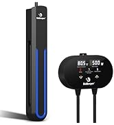 fishkeeper Aquarium Heater with Intelligent LED AlarmTemperature Controller, 500W Submersible Fis...