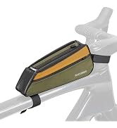 ROCKBROS Bike Bag Top Tube Bag Small [1s Access] Side Pockets Bicycle Front Frame Pouch 0.25L Wat...