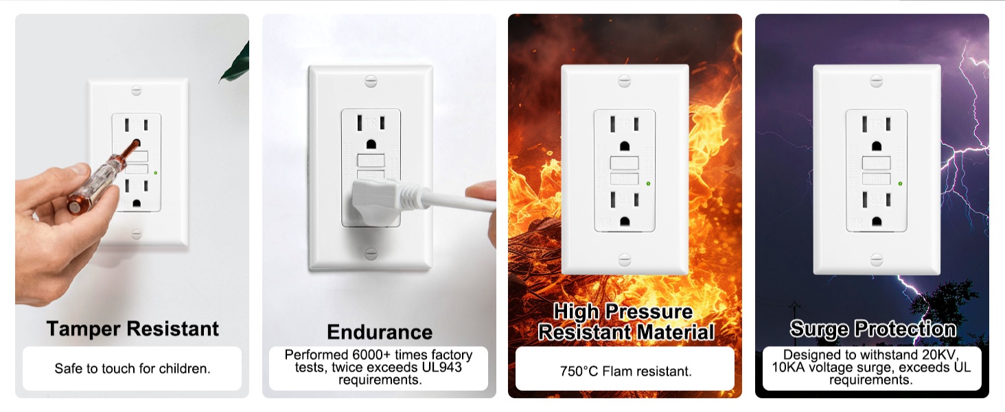 tampet resistant outlet