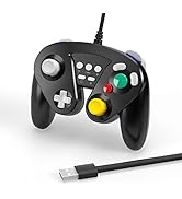 TALK WORKS Wired GameCube Controller - Gaming Controller Compatible with Nintendo Switch - USB-A ...